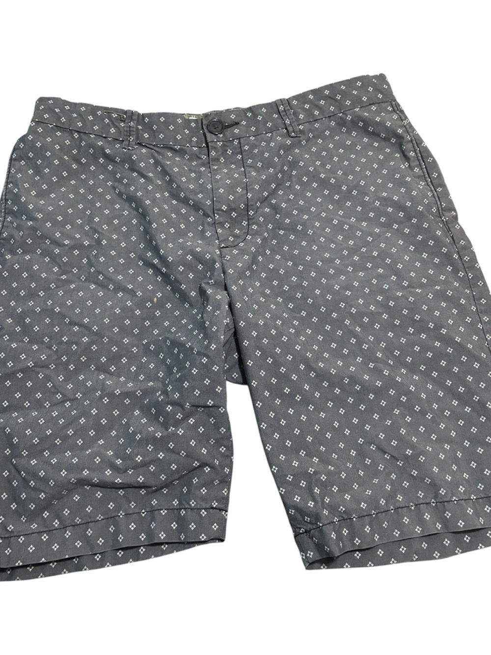 Original Penguin Gray Geo-Print Flat Front Shorts